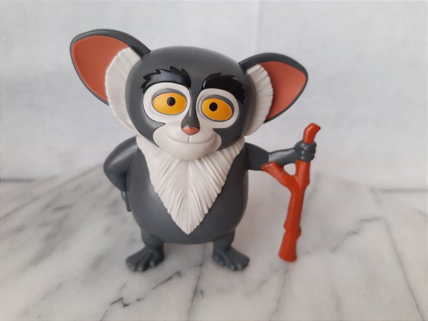 Boneco Maurice com bengala desenho Pinguins do Madagascar, coleção Burger king