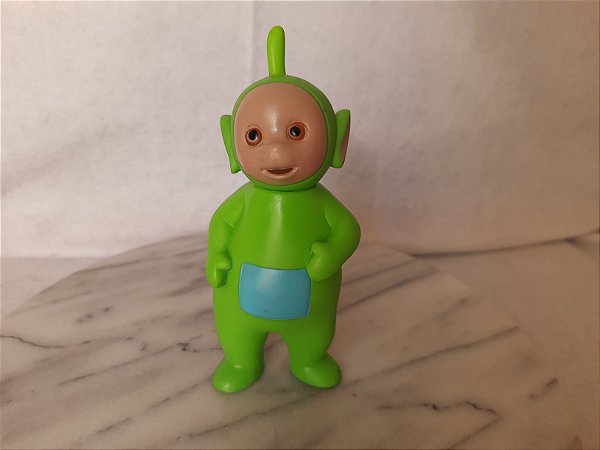 Teletubby teletubbies verde Dipsy de vinil, marca Estrela, 16 cm, Estrela, usado