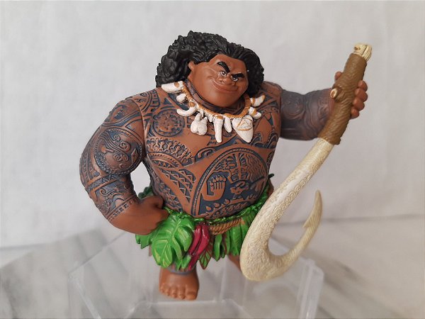 Miniatura Disney Maui anzol do lado do desenho Moana 10 cm