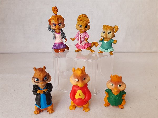 Miniatura de vinil Alvin , os esquilos e esquiletes, 5 á. 6 cm