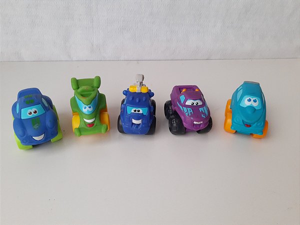 Carros emborrachados Tonka de 6 cm Hasbro , lote de 5 variados