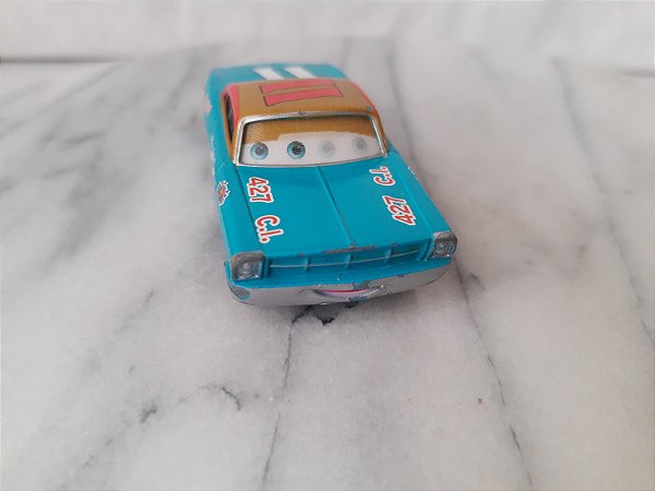 Miniatura de metal carro Mario Andretti , muda os olhos,do Carros 3/ Disney 8,5 cm