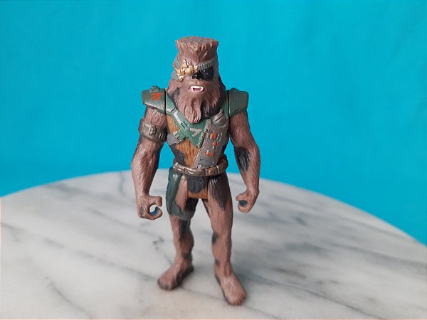 Boneco Chewbacca disfarçado de caçador de recompensa, Star Wars, shadows of the empire, Kenner 1996
