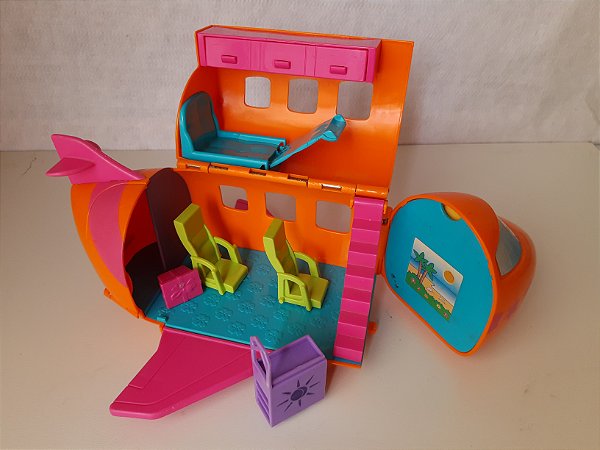 Polly pocket Mattel 2002, Avião compacto, usado