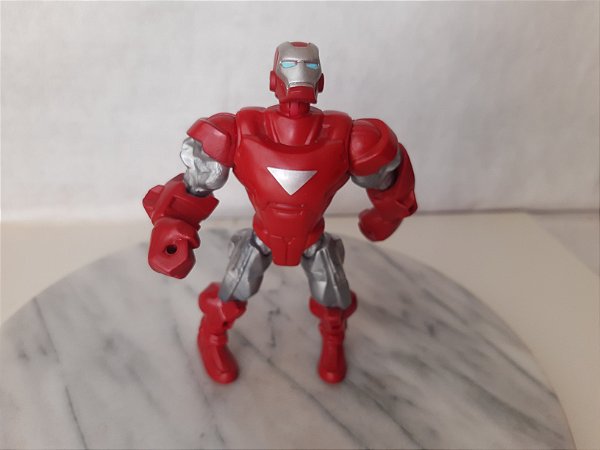 Figura de ação Marvel super hero Mashers Homem de ferro Silver Centurion 15 cm