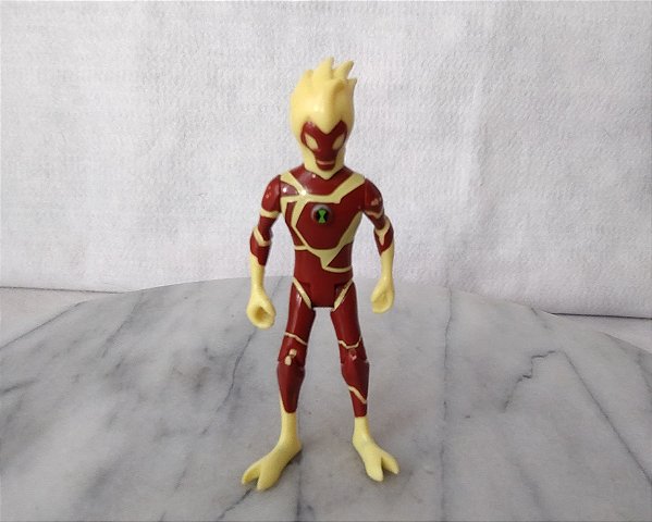 Figura de ação  Chamas Ben 10 Alien force Bandai 08, 10 cm, usada