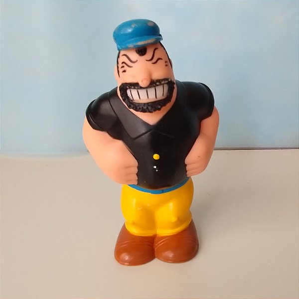 Boneco de vinil estático do Brutus do Popeye da Estrela promoção Habib's 14 cm, usado
