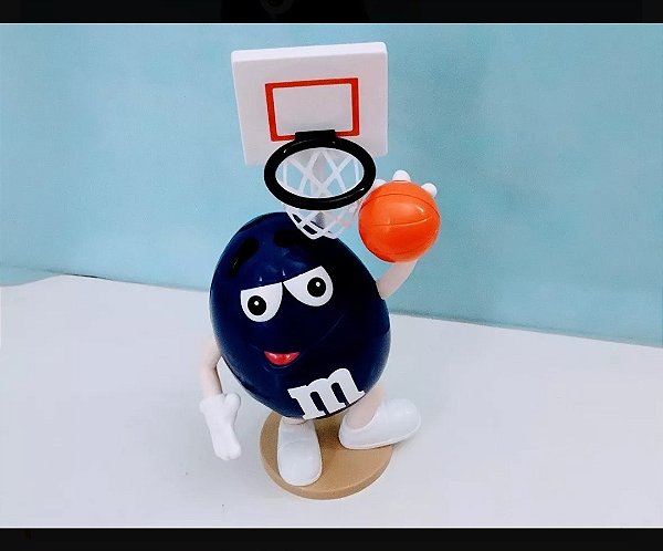 Dispensador Chocolate M&m Jogador Basquete C/tabela , 26 cm Usado