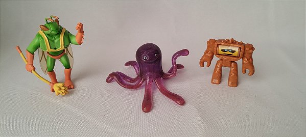 Miniatura de vinil estática de Twitch, Stretch e Chunk que muda o rosto do Toy Story, Disney Pixar