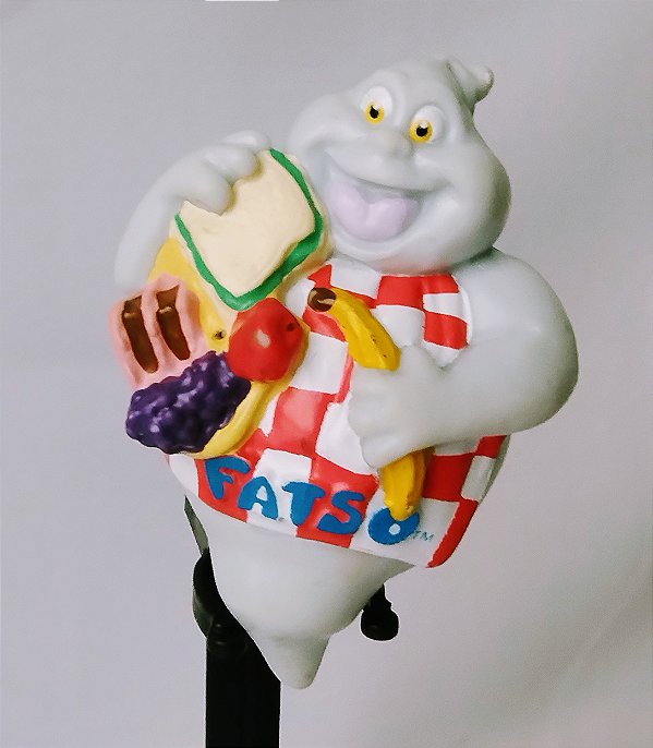 Miniatura de vinil fantasma Fatso um dos tios do Gasparzinho, 1993 UCS & Amblin, 8 cm