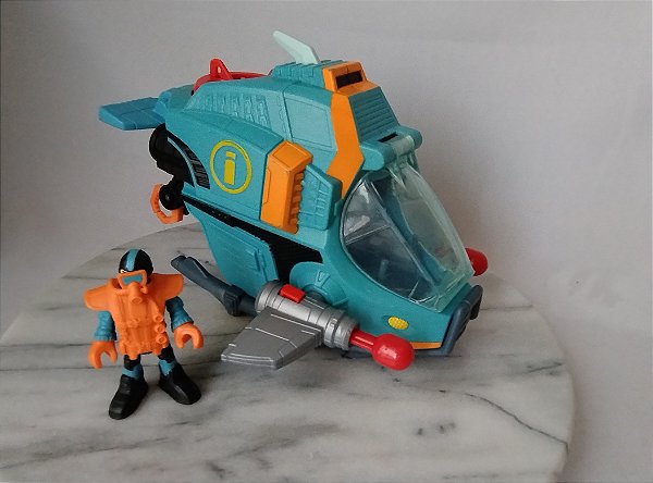 Imaginext, submarino rastreador de tubarões usado