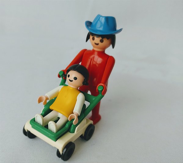 Playmobil Trol /Geobra 1981 3957 customizado pai e filha, usados