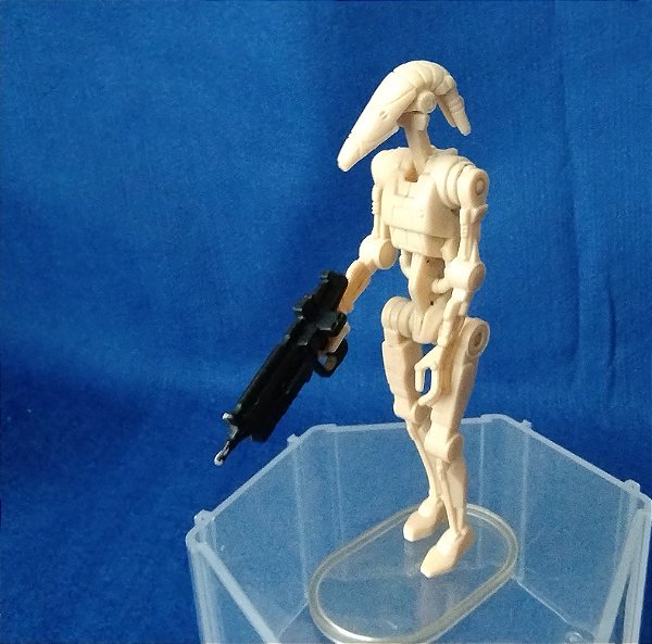 Boneco Battle Droid Star Wars Hasbro 1999 usado 10,5 cm