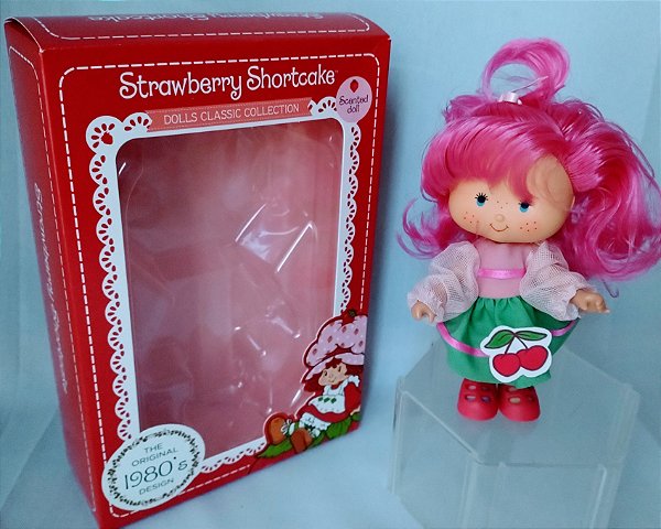 Boneca Moranguinho Cerejinha  Brasil ,col..Planeta de Agostini 2020, 14 cm, sem uso