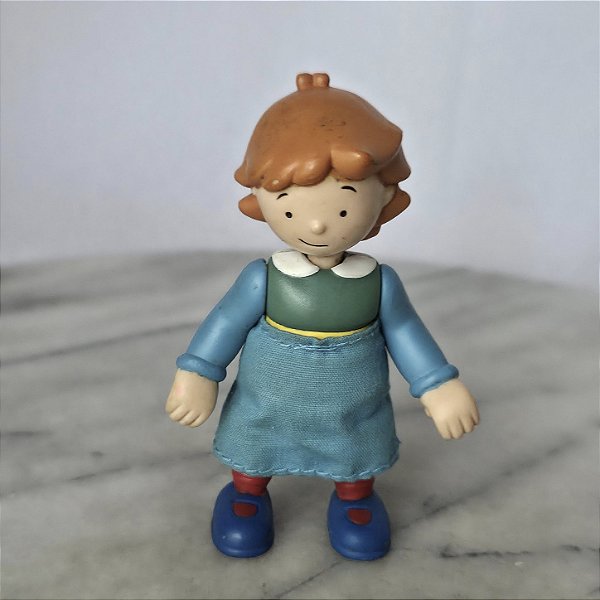 Boneca articulada Rosie,irmã do Caillou, vintage Cinar 2002, 7,5 cm