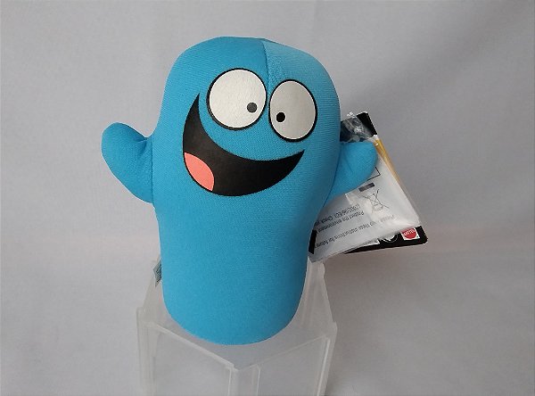 Boneco de pano Bloo do Mansão Foster para amigos imaginários,  14cm (tremedeira nao funciona)