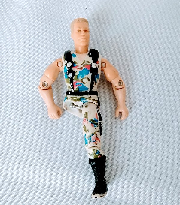 Sucata Gijoe G.I.joe /Comandos  Rock Trooper Guile, filme Street Fighter, Hasbro 1994