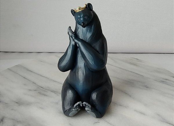 Miniatura Disney Rainha Elinor ursa , umde vinil sólido, mãe da Merida  do Valente, 12 cm