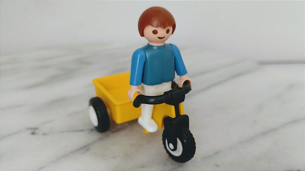 Playmobil Geobra antigo, menino no loader