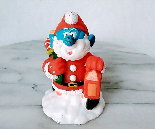 De 1997  Papa smurf papai Noel Peyo BIP Holanda, 8 cm