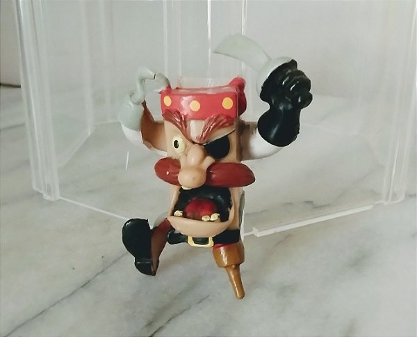 Topo de lápis , Miniatura de pirate book do Page Master , Applause 1994, 5 cm de altura