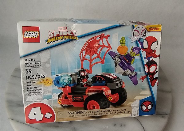 Lego 1078 Triciclo eletrônico do Homem Aranha, 59 pecas, novo, lacrado