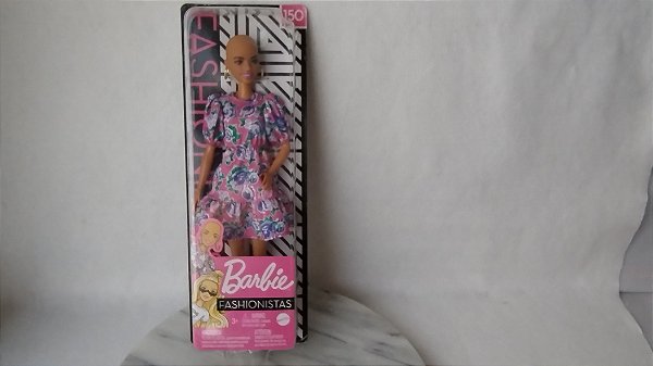 Barbie fashionistas #150 sem cabelo, Mattel 2019, nova, lacrada