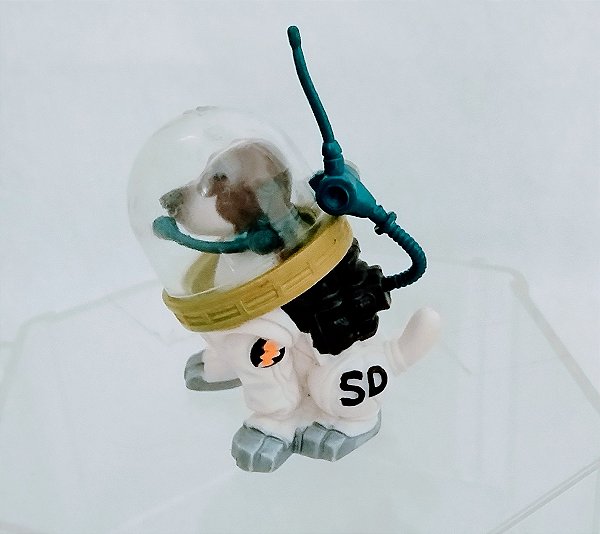 Miniatura de vinil cachorro Jack Russel Space Dog  , Chap Mei, 6 cm