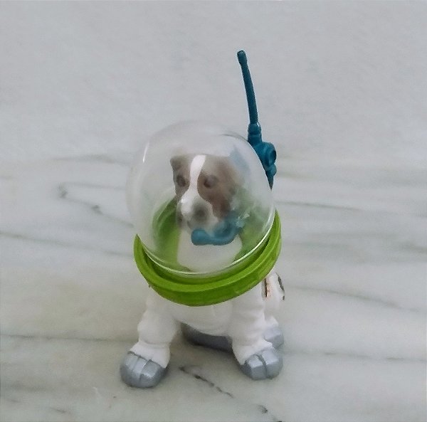 Miniatura de vinil cachorro Jack Russel Space Dog  , Chap Mei, 6 cm