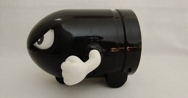 Hot Wheels lançador Bullet Bill sem o kart do Mario Nintendo, usado, 16x16x12,5 cm