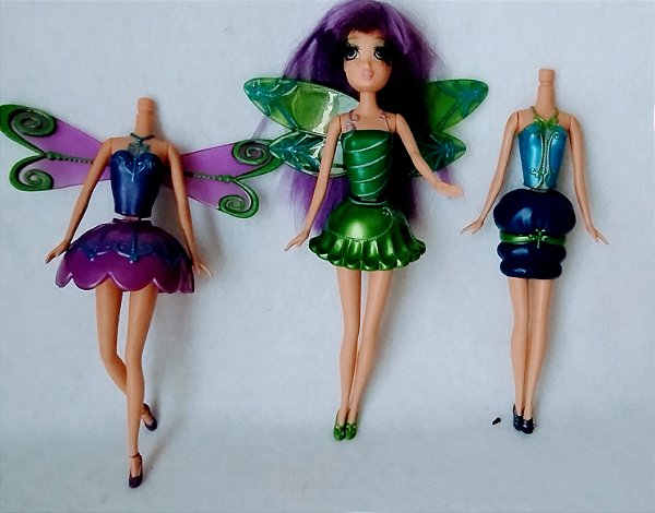 Barbie Fairytopia magia de arco iris Mix 'n Match Mattel 2006, incompleta 16 cm