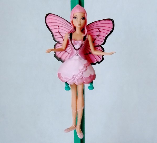 Mini.Barbie mariposa rosa 11cm Mattel 2006