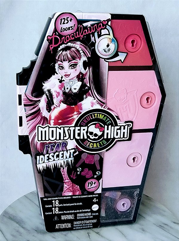 Boneca Monster High Skulltimate Secrets Fear idescent Draculaura ,Mattel 2023, nova, lacrada