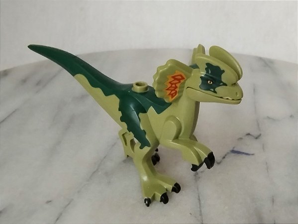 Lego mini figura dinossauro Dilofossauro 5,5cm