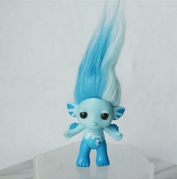 De 2014, Boneco Zelfo azul Mermalade Mermaid,  7+8 cm de altura de cabelo de altura, marca Moose 2014