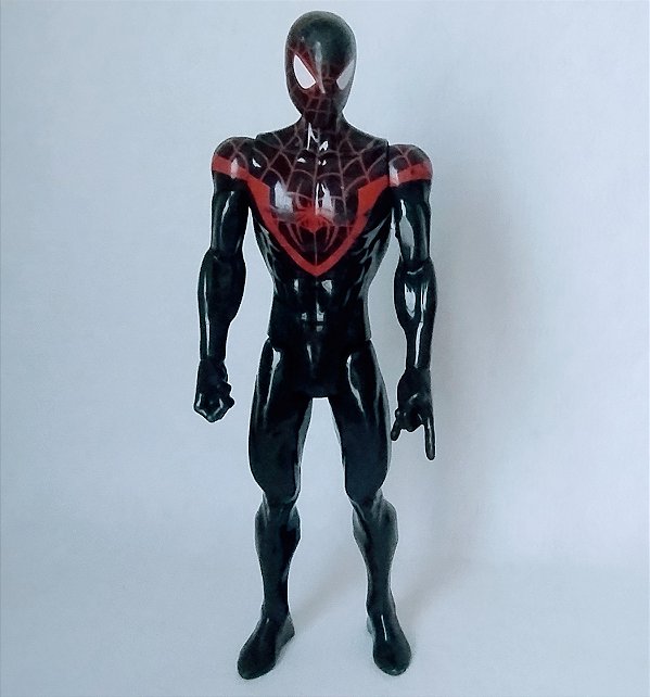 Boneco Homem Aranha preto Mikes Morales Marvel 2017 Hasbro 30 cm