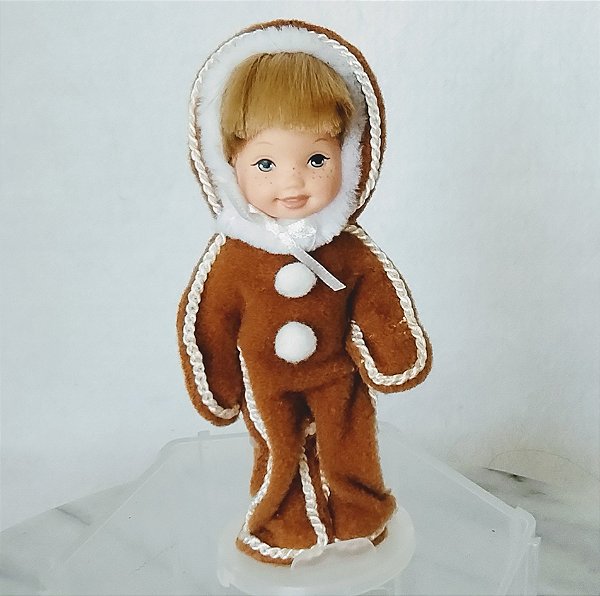 Boneco Tommy Gingerbreadman col. Barbie quebrador de nizes, Mattel 2001 - 10 cm
