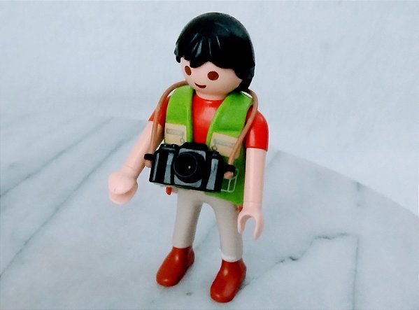 Playmobil, boneco com câmera fotográfica