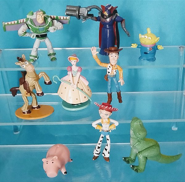 Miniatura Disney Pixar 8 personagens  (ET 3 cm , Bala no Alvo 8 cm) variados do Toy story