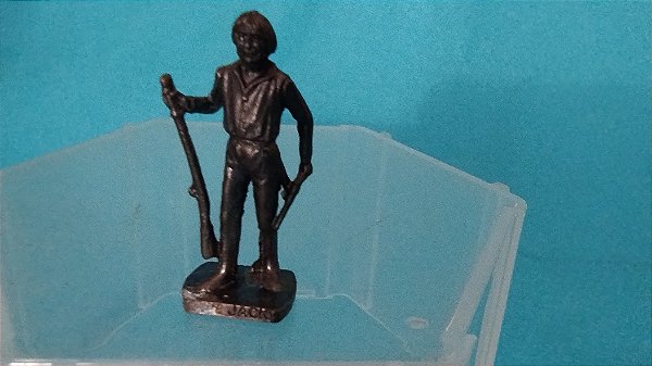 Soldadinho de metal kinder ovo 1993 , coleção Indios famosos, Cap Jack