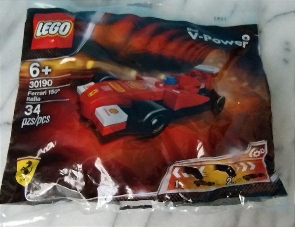 Lego 30190 , 34 peças, Ferrari 150 da Shell V power, polybag lacrado, novo