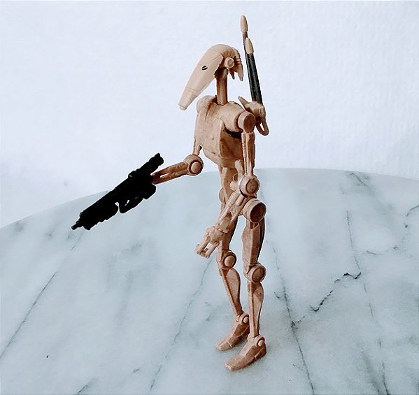 Battle droid vintage Star Wars Phantom Menace LFL Hasbro 3011, 10 cm