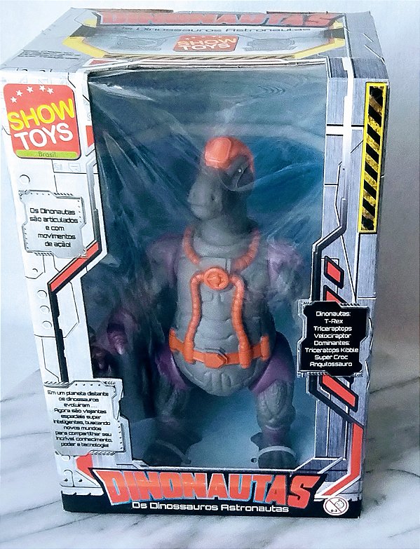 Boneco articulado Dinonauta Jex T-Rex 19 cm,  Show Toys, na caixa, nova
