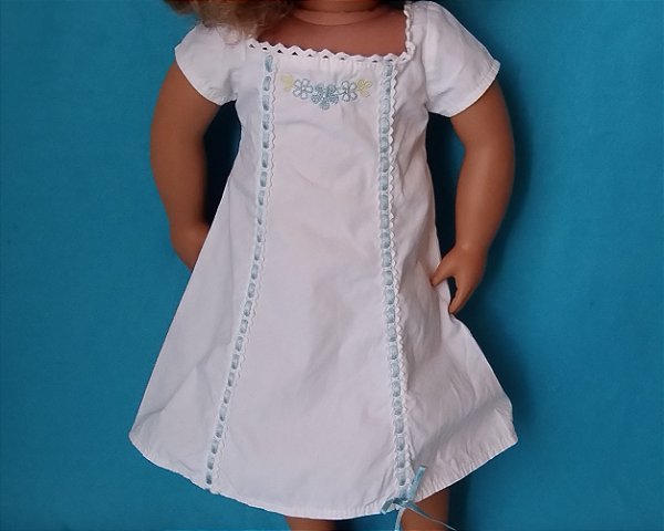 Roupa American Girl Caroline Cream Nightgown camisola