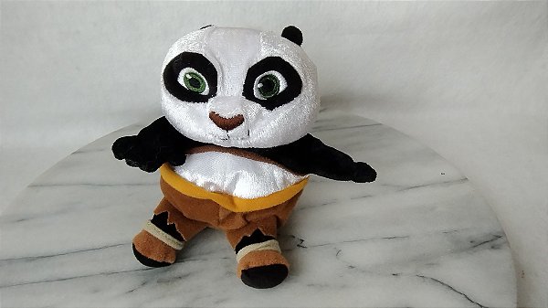 Pelúcia 13 cm de bebe Kung Fu panda Po, Dreamworks, Mattel 2008