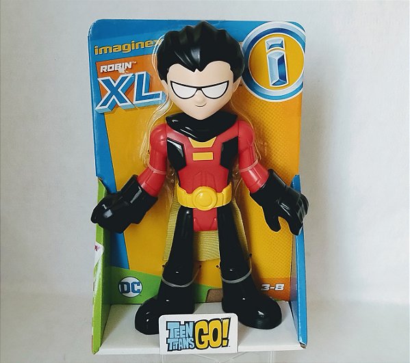 Imaginext  DC Teen Titans XL boneco Robin 25 cm, novo