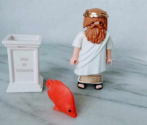 Playmobil 9523, Figura de Poseidon, Deus grego, incompleto