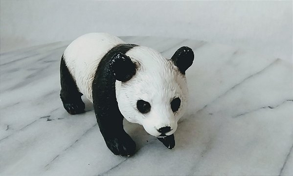Miniatura de vin solido Schleich 2001, urso panda adulto 9 cm de comprimento; 5 cm de altura