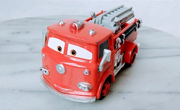 Caminhão de bombeiro Red , metal e plástico, do carros Disney, 10x5x5 ccm