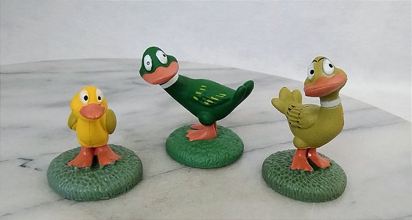 Trio de patos da coleção Animais da Fazenda, de Agostini 2014